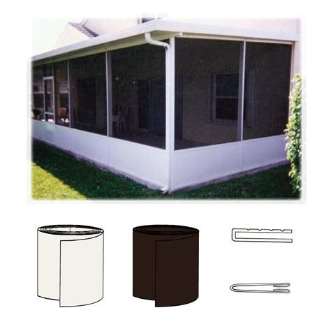 white aluminum patio enclosure sheet metal 35 kick plate|2x2 enclosure kick panel.